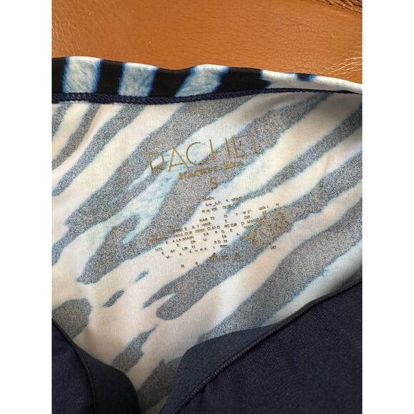 Rachael Roy Black Blue Lace Up Tankini Swimsuit Top Size Small - Picture 7 of 7